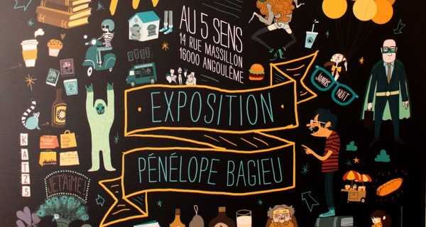 Salons et expositions : Exposition Penelope Bagieu – Bar 5 sens Angouleme