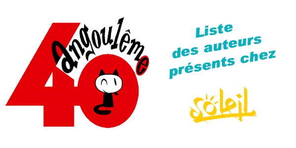 Actu : Festival BD Angoulême 2013 – Liste auteurs Soleil