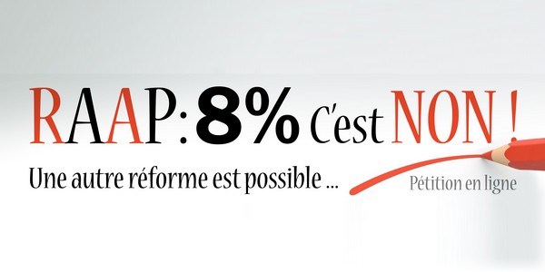 Actu : Retraites: 8%, c’est non !!!!