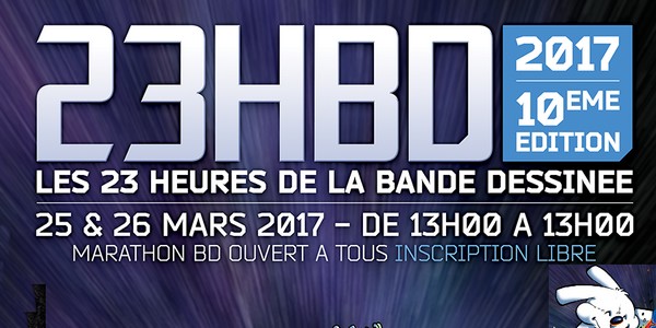 Actu : Dixième édition du marathon des 23 Heures de la Bande Dessinée et du Turbomedia 2017