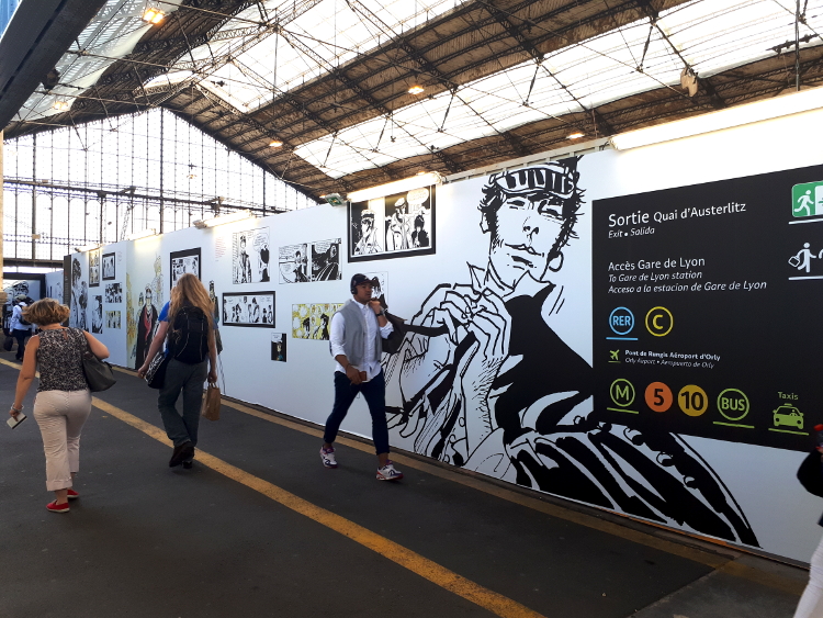 Actu : Corto Maltese à la gare d’Austerlitz