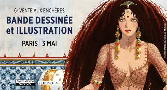 Actu : Vente bandes dessinées et illustrations à la Galerie Maghen et Christie’s