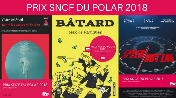 Actu : Les lauréats du PRIX SNCF DU POLAR