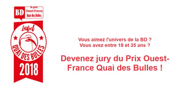 Actu : Appel à candidature prix OuestFrance/Quai des Bulles