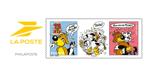 Actu : Les 75 ans de Pif le chien en timbre