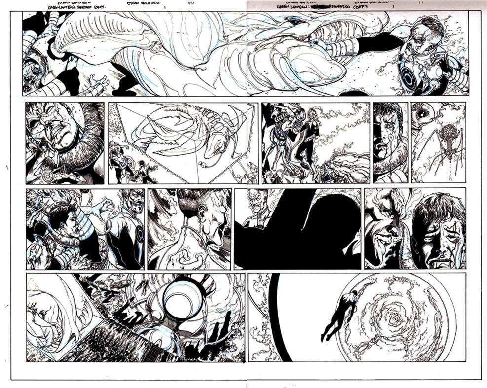 Une planche extraite de DC UNIVERSE #37 - Sinestro corps