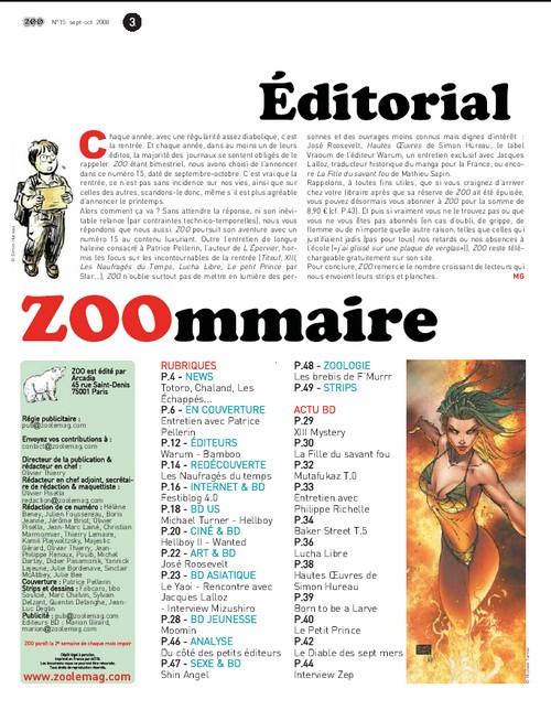 Une planche extraite de ZOO (MAGAZINE) #15 - Septembre / Octobre 2008