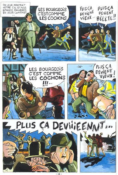 Une planche extraite de CHANSONS EN BANDES DESSINEES # - Jacques Brel