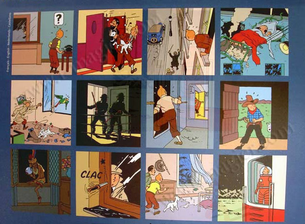 Une planche extraite de CALENDRIER 2009 # - Calendrier Tintin 2009