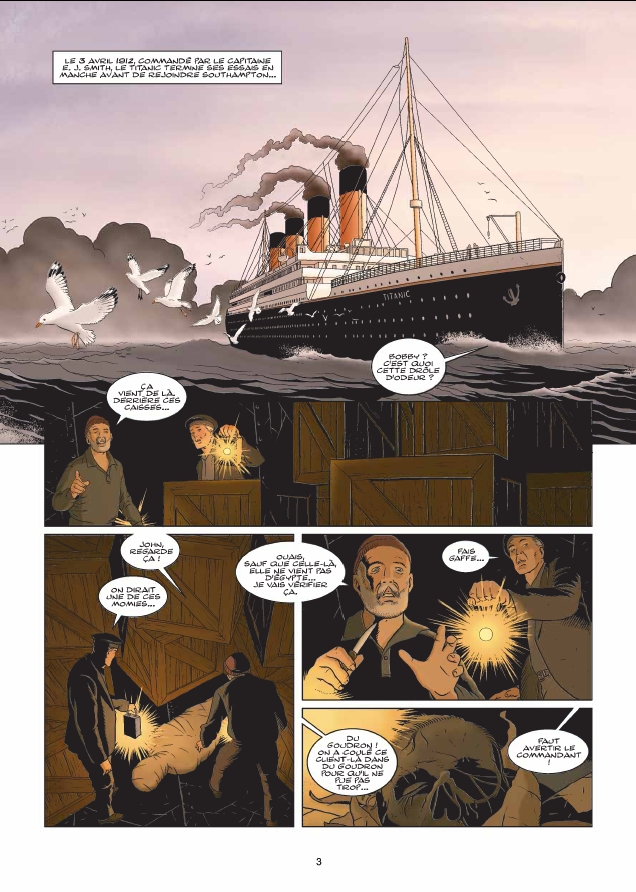 Une planche extraite de CORPUS HERMETICUM #6 - Titanic