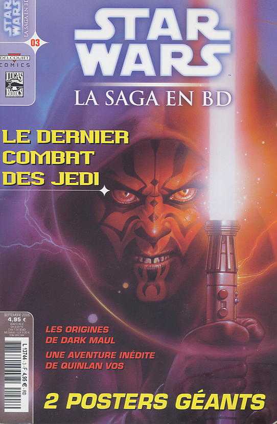 Couverture de STAR WARS - LA SAGA EN BD #3 - Le dernier combat des Jedis
