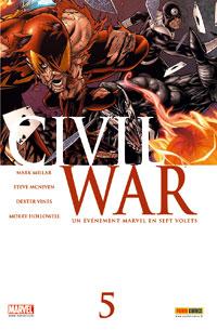 Couverture de CIVIL WAR #5 - Un événement Marvel en sept volets