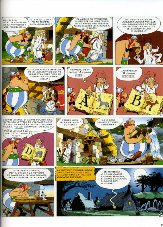 Une planche extraite de ASTERIX #34 - L'anniversaire d'Astérix et Obélix - Le livre d'or