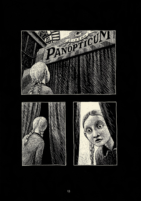 Une planche extraite de Cinema Panopticum