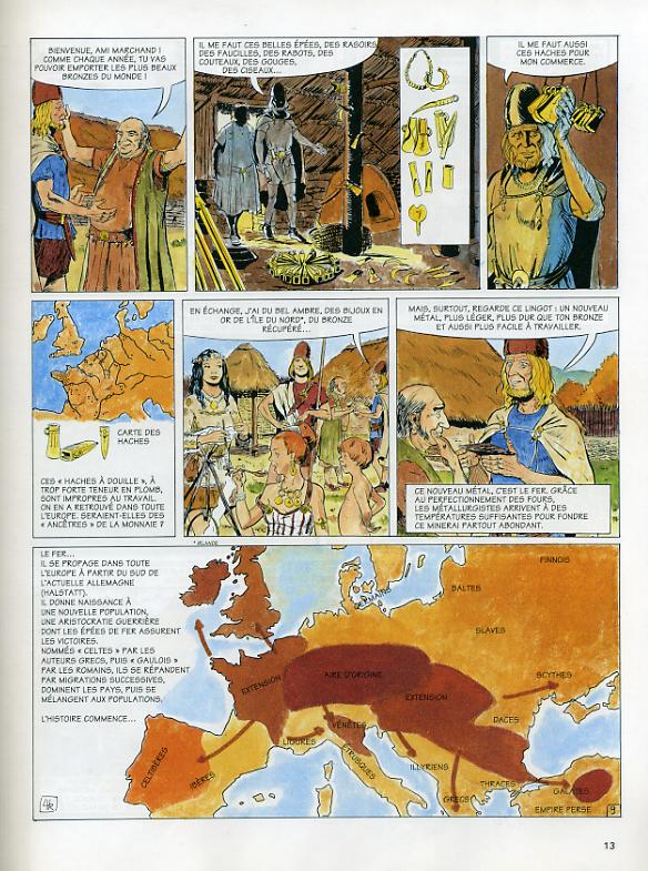 Une planche extraite de HISTOIRE DE BRETAGNE #1 - Les origines : De la terre des pierres à la terre des Bretons