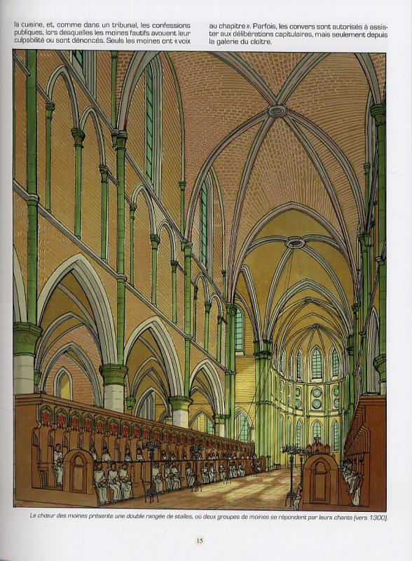 Une planche extraite de VOYAGES DE JHEN (LES) #13 - L'abbaye de Villers