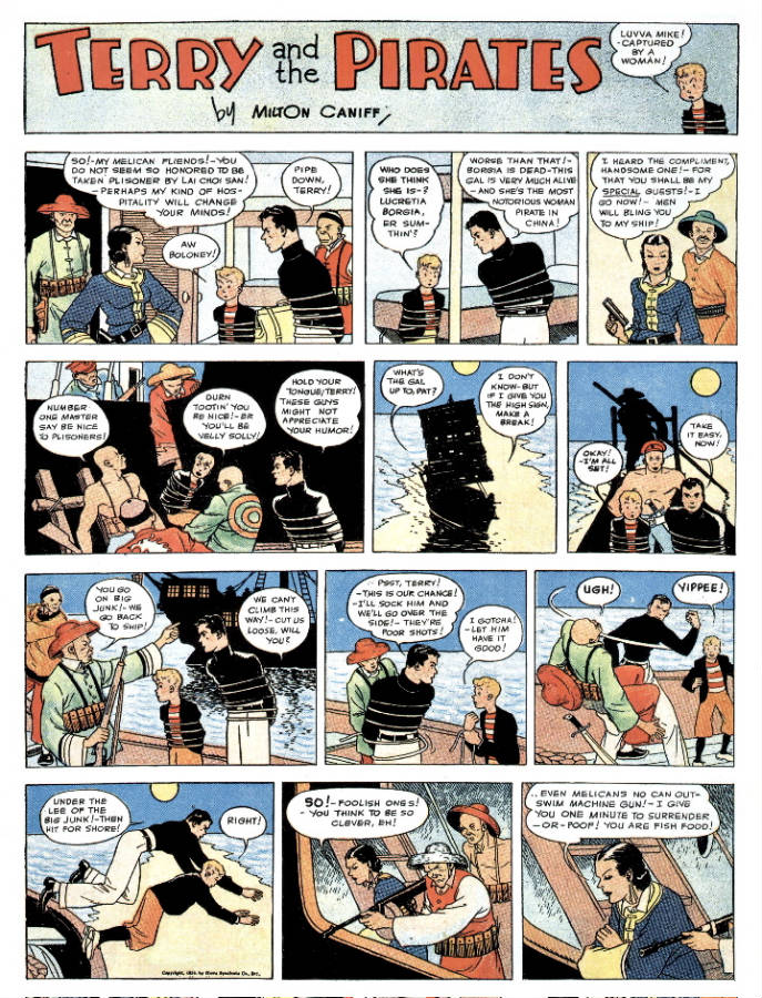 Une planche extraite de COMPLETE TERRY AND THE PIRATES (THE) #1 - 1934 to 1936