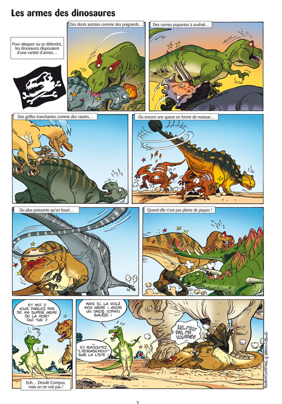 Une planche extraite de DINOSAURES EN BANDE DESSINEE (LES) #2 - Les dinosaures en bande dessinée