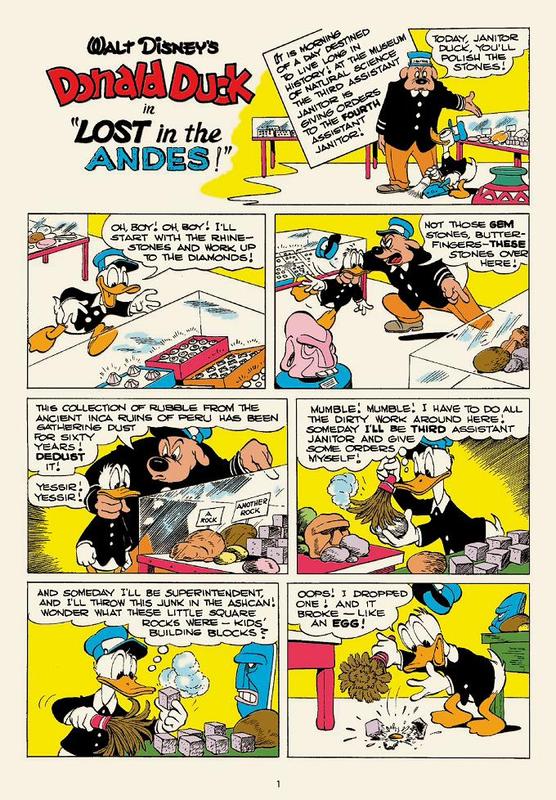 Une planche extraite de CARL BARKS LIBRARY (THE) #1 - Lost in Andes