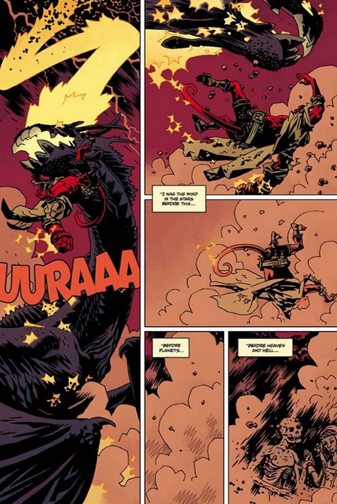 Une planche extraite de HELLBOY #12 - The Storm and the Fury  