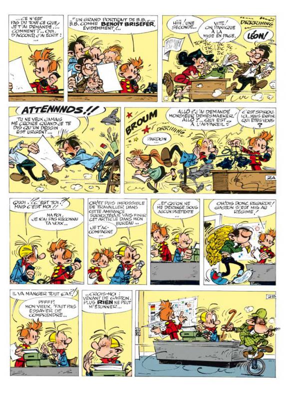 Une planche extraite de Bravo les brothers  - Commenté par José-Louis Bocquet et Serge Honrorez