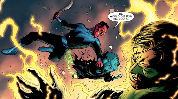 Une planche extraite de GREEN LANTERN SHOWCASE #2 - La conclusion de La guerre des Green Lantern !
