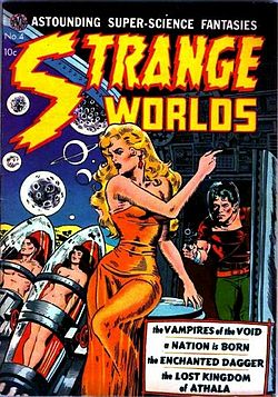 Une planche extraite de Wally Wood Strange world of science fiction