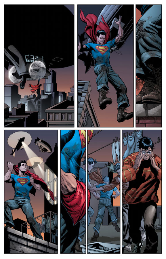 Une planche extraite de ACTION COMICS #1 - Superman and the Men of Steel