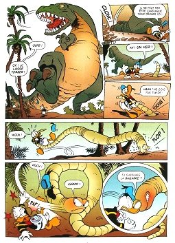 Une planche extraite de Histoires de Dinosaures