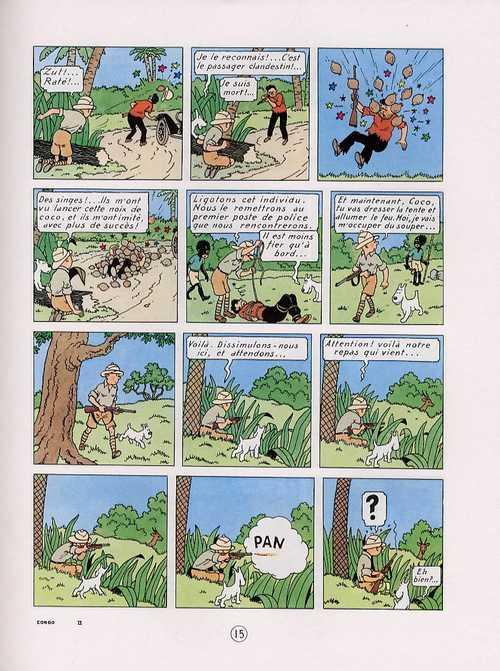 Une planche extraite de TINTIN #2 - Tintin au Congo