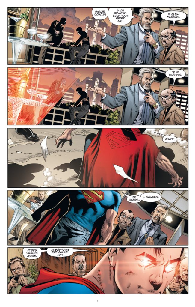 Une planche extraite de SUPERMAN, ACTION COMICS #1 - Genèse