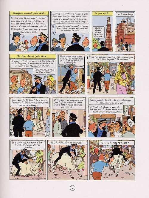 Une planche extraite de TINTIN #20 - Tintin au Tibet