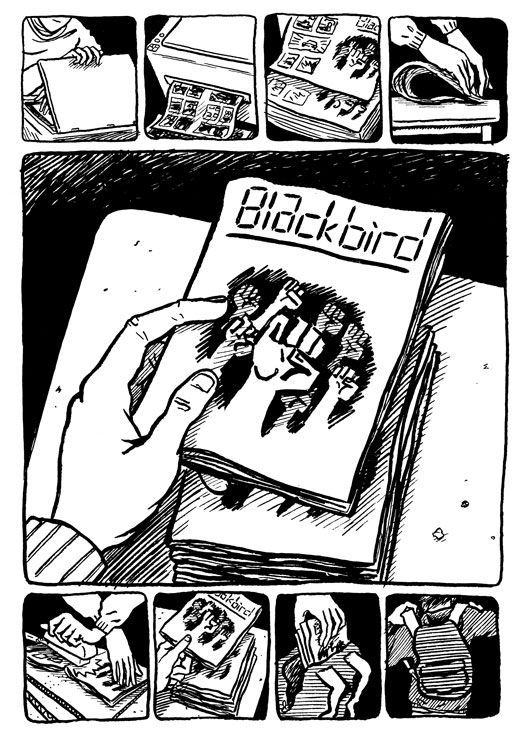 Une planche extraite de Blackbird