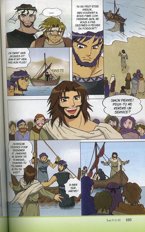 Une planche extraite de Manga Le Messie
