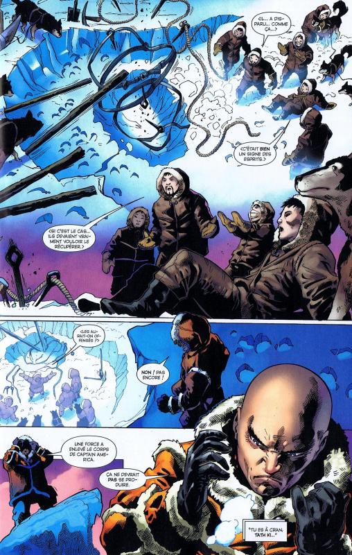 Une planche extraite de MARVEL SAGA #17 - Le Corps des Captain America  