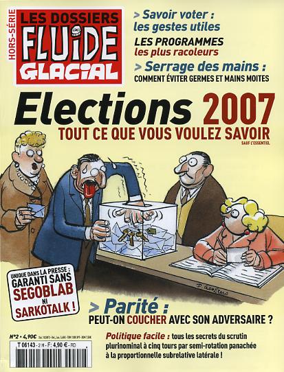 Couverture de DOSSIERS FLUIDE GLACIAL (LES) #2 - Elections 2007