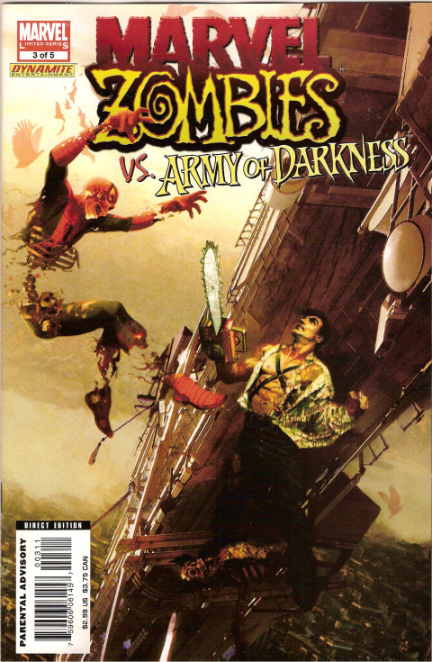 Couverture de MARVEL ZOMBIES VS THE ARMY OF DARKNESS #3 - Night of the livid dead