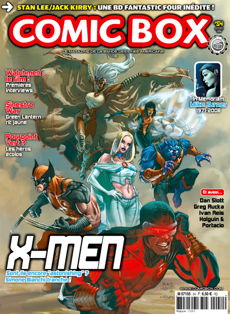 Couverture de COMIC BOX #54 - Septembre/Octobre 2008