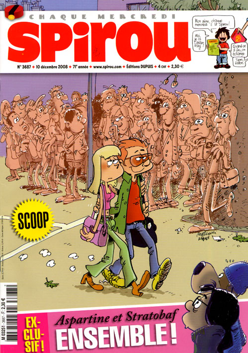 Couverture de SPIROU HEBDO #3687 - 10 décembre 2008