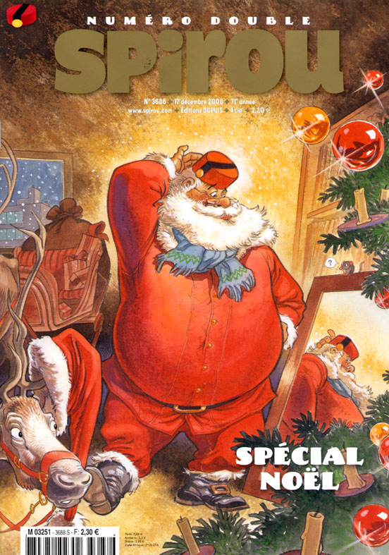 Couverture de SPIROU HEBDO #3688 - Special Noël