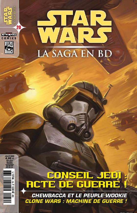 Couverture de STAR WARS - LA SAGA EN BD #20 - jUILLET 2009