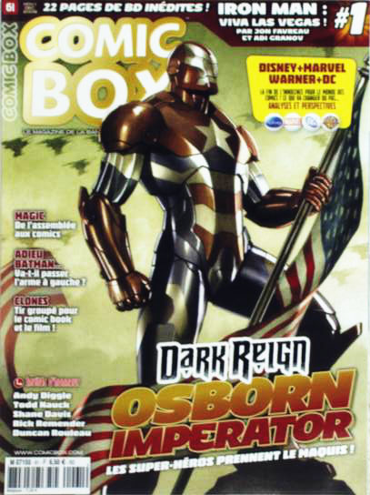 Couverture de COMIC BOX #61 - Novembre- Decembre 2009 
