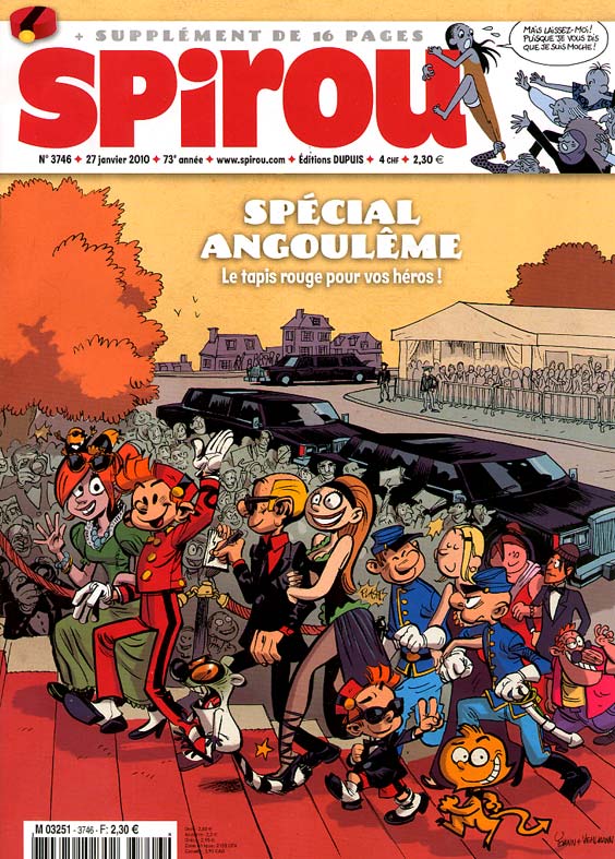 Couverture de SPIROU HEBDO #3746 - Spécial Angoulême