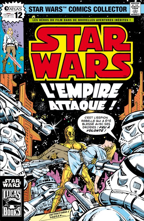 Couverture de STAR WARS  COMICS COLLECTOR #12 - L'Empire attaque