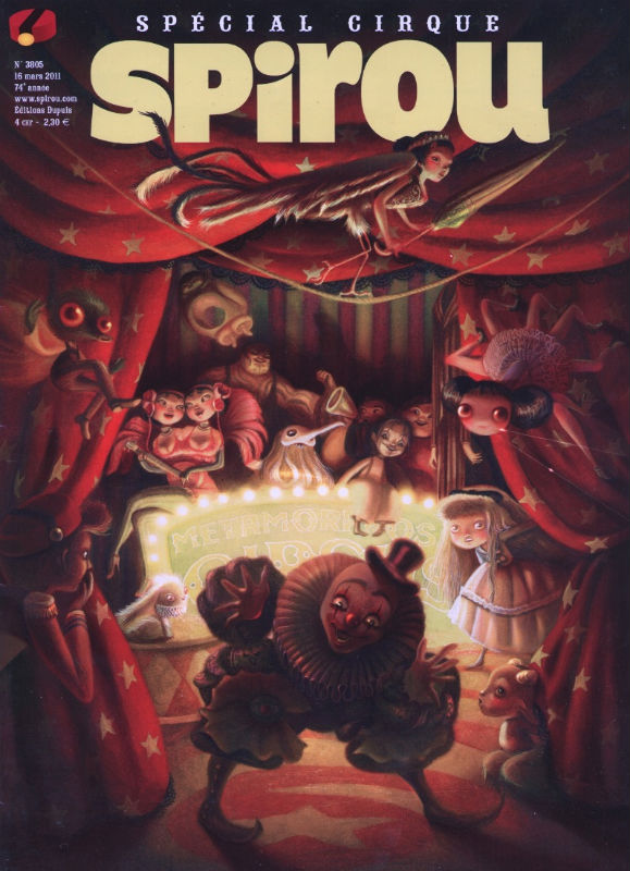 Couverture de SPIROU HEBDO #3805 - Spécial cirque