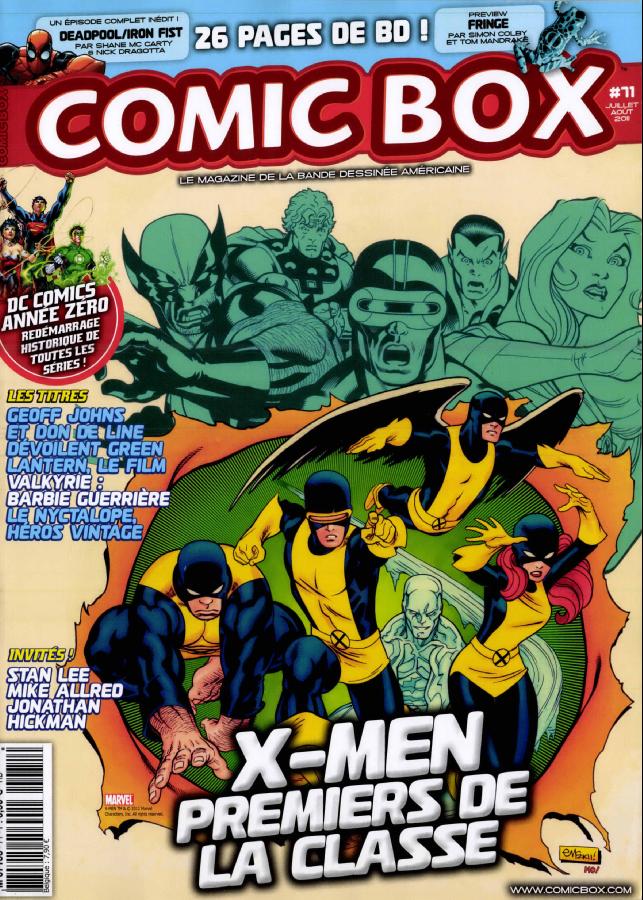 Couverture de COMIC BOX #71 - Juillet/Août 2011