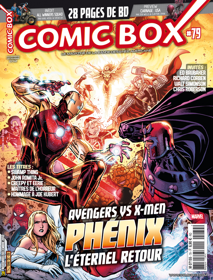 Couverture de COMIC BOX #79 - Avengers vs X-Men : Phénix, l'éternel retour