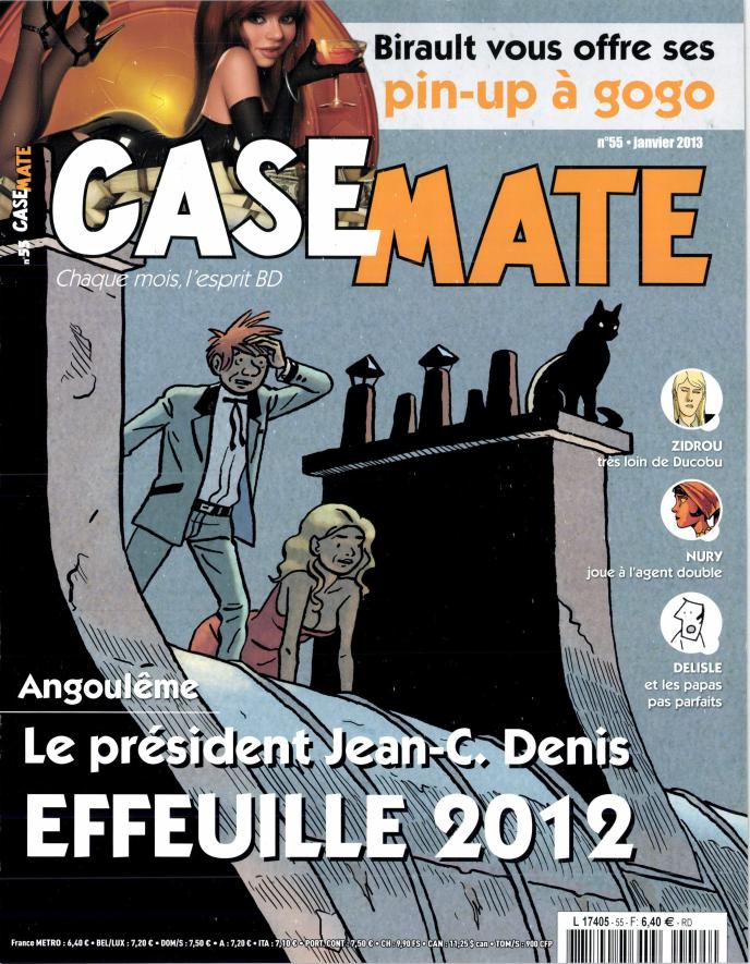 Couverture de CASEMATE #55 - Angoulême : le président Jean-C. Denis effeuille 2012