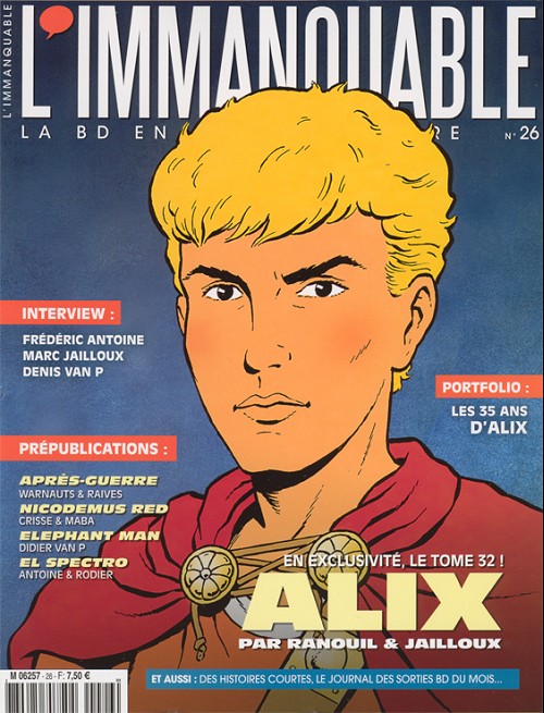 Couverture de IMMANQUABLE (L') #26 - Alix par Ranouil & Jailloux : en exclusivité, le tome 32 !