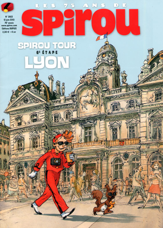Couverture de SPIROU HEBDO #3922 - Spirou Tour 6ème étape : Lyon
